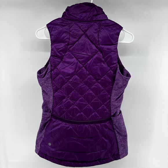 Lululemon Down For A Run Vest Water-Resistant Reflective Pockets Tender Violet 6 - Picture 6 of 6